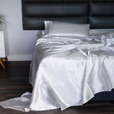 SATIN SHEET KING SILVER