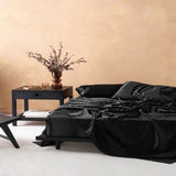 SATIN SHEET KING BLACK