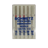 SCHMETZ EMBROIDERY NEEDLE 75/90