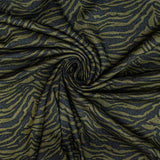 CASHMERE BRUSHED PTD ZEBRA (150CM)(GREEN)