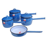 CORDON 7PC BELLIED POT SET BLUE