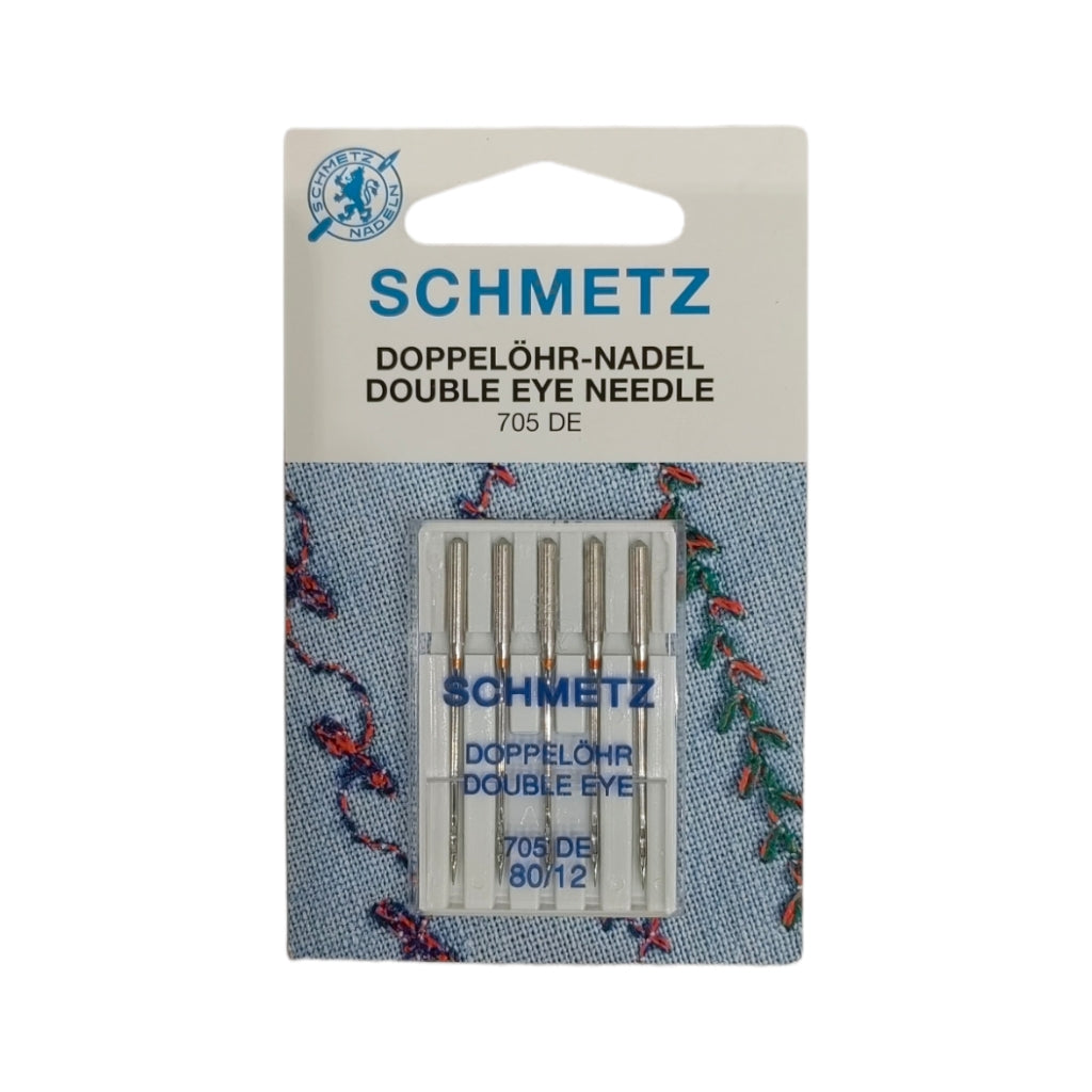 Schmetz Double Eye Needle, Size 80/12