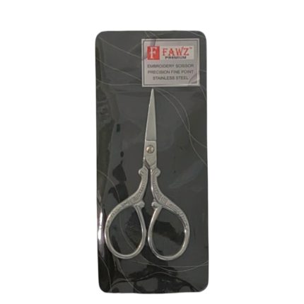 Embroidery Scissor Silver Straight 3.5