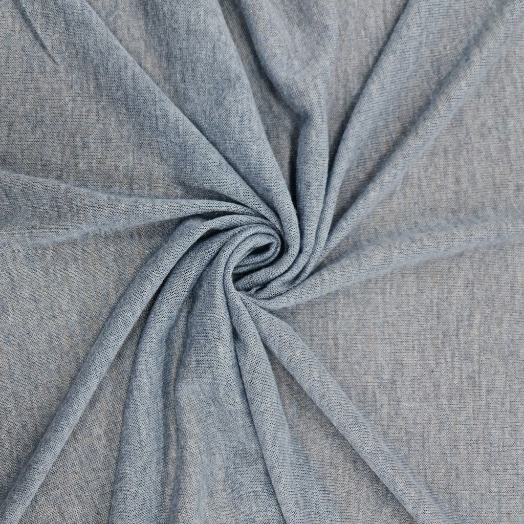 34352D15FBLUE20MELANGE-1.jpg Pr Cashmere Jersey - Blue Melange - Image 1