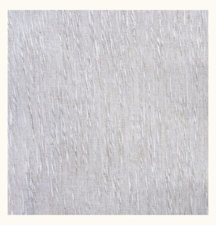 Textured Stripe Sheer Eyelet 500x220cm - Stone