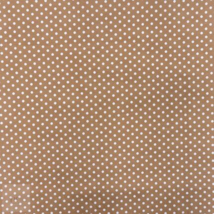 115CM PRINTED POLY COTTON DOTS STONE