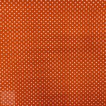 115CM PRINTED POLY COTTON DOTS ORANGE