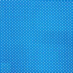 115CM PRINTED POLY COTTON DOTS TURQ