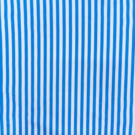 115CM PRINTED POLY COTTON STRIPES TURQ