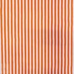 115CM PRINTED POLY COTTON STRIPES ORANGE