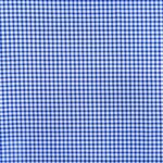 115CM PRINTED POLY COTTON CHECKS ROYAL