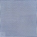 115CM PRINTED POLY COTTON CHECKS NAVY