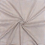 115CM PRINTED POLY COTTON CHECKS STONE - Image 2