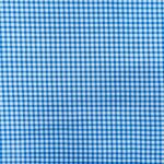 115CM PRINTED POLY COTTON CHECKS TURQ