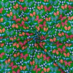 115CM PRINTED POLY COTTON BUTTERFLIES GREEN - Image 2