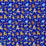 115CM PRINTED POLY COTTON DOGS ROYAL