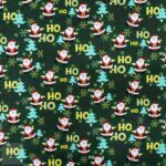 115CM PRINTED POLY COTTON HO HO GREEN