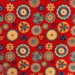 115CM PRINTED POLYESTER WAX