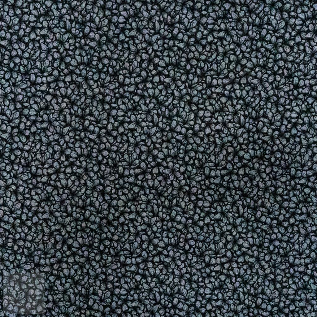 21575F88231.jpg USA DIGITAL COTTON CRAFT CHERRY BLOOMS BLACK - Image 1