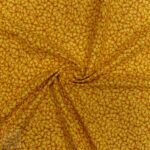 USA DIGITAL COTTON CRAFT CHERRY BLOOMS GOLD - Image 2