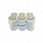 CONSOL ROUND JAR WITH GOLD LID 6PK 375ML - Image 2