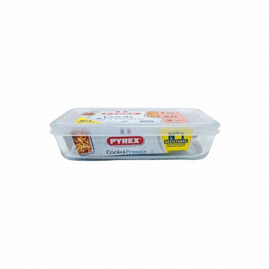 AWG2D242P231.jpg PYREX COOK & FREEZE RECT DISH WITH LID 1.5lt - Image 1
