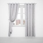 TEXTURED STRIPE SHEER EYELET 500X220CM - STONE - Image 2