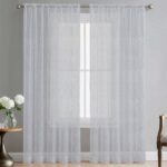 280CM DIOR SHEER CURTAIN - SNOW - Image 2