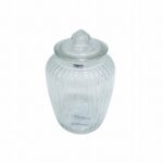 REGENT ROUND RIBBED GLASS JAR 2.4L - Image 2