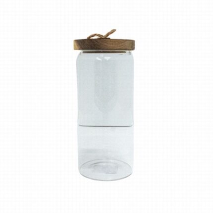 GLASS STORAGE JAR 1300ML