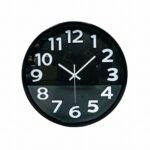 WALL CLOCK BLACK