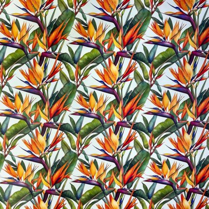 150CM PRINTED VINYL - STRELITZIA ALL OVER