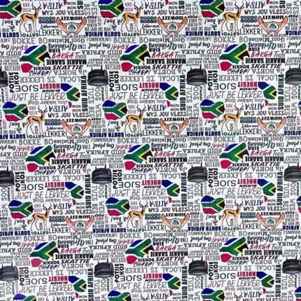 150CM PRINTED VINYL - AFRIKAANS