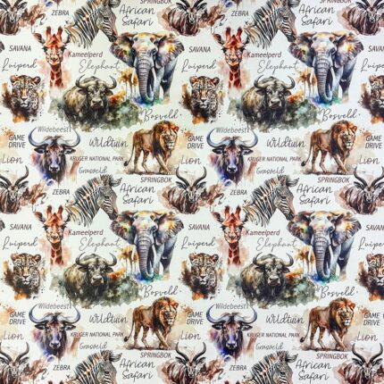 150CM PRINTED VINYL - SAFARI