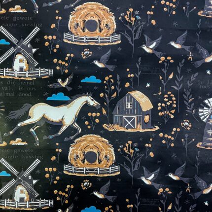 150CM PRINTED VINYL - AFRIKAANS BRAAI BLACK