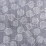 140CM VELVET UPHOLSTERY-LEAF GREY 05