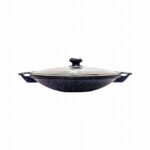 WOK WITH LID 34CM-BLACK
