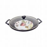 WOK WITH LID 34CM-BLACK - Image 2