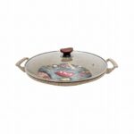 WOK WITH LID 34CM-BEIGE - Image 2