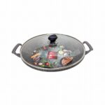 WOK WITH LID 34CM-GREY - Image 2