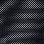 115CM PRINTED POLY COTTON DOTS BLACK