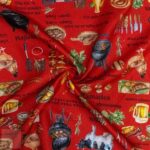 DIGITAL SLUB CLOTH (150CM) POTJIEKOS RED - Image 2