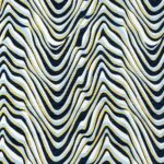 PRINTED PLISSE PLEAT BLACK GOLD