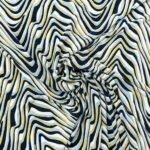 PRINTED PLISSE PLEAT BLACK GOLD - Image 2