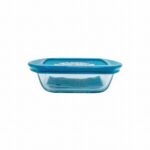 PYREX COOK & STORE DISH SQR W/ PLASTIC LID 0.35LT