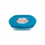 PYREX COOK & STORE DISH SQR W/ PLASTIC LID 0.35LT - Image 2