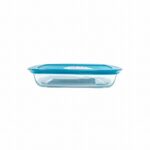PYREX COOK & STORE SHALLOW RECT DISH W/LID 0.75lt