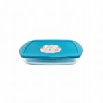 PYREX COOK & STORE SHALLOW RECT DISH W/LID 0.75lt - Image 2