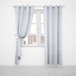 MARBLE LEAF SHEER EYELET 500X220CM - SILVER - Image 2