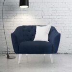 140CM PLUSH UPHOLSTERY-INDIGO - Image 2